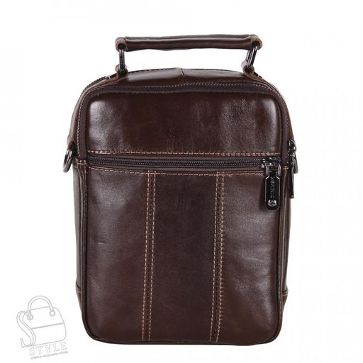 Сумка мужская кожаная кожаный 22665Z coffee Zinimxs - S-style фото 4