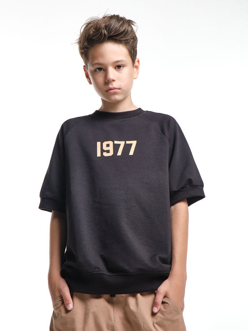 Футболка для мальчика одежда детская подростковая UD 7995 черный