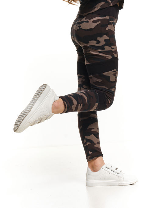 Леггинсы спортивные камуфляжные UD 4573 камуфляж - Mini maxi фото 3