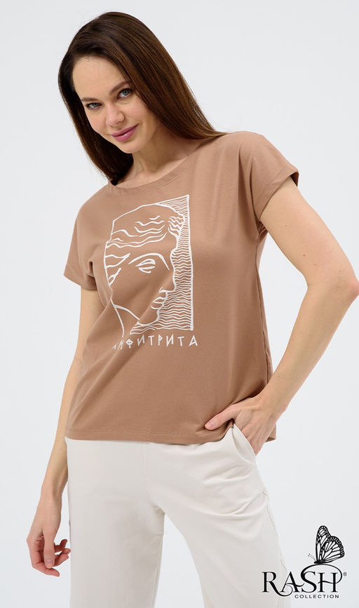 Футболка "Амфитрита" бежевая Цвет:как на фото