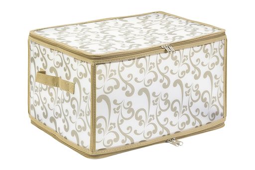 Кофр складной для хранения 40*30*25 см Узор на серебре на молнии, пластик. - Elan gallery фото 6
