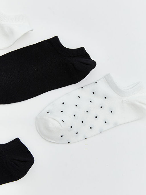 Desenli Kad?n Sneaker ?orap 5li