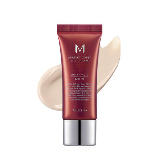 №21 - 20мл  MISSHA M Perfect Cover BB Cream SPF42/PA+++  фото 5