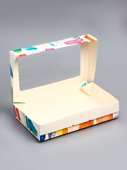 Цена за 20 шт. Коробка подарочная складная «Акварель» 20×12×4 см