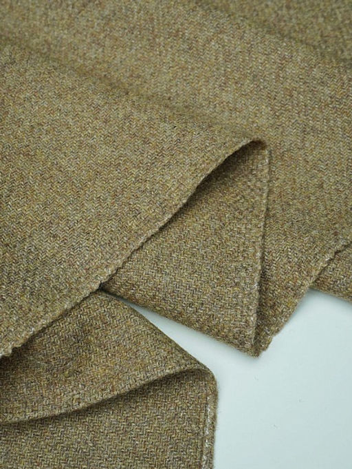 Шерсть пальтово-костюмная Твид цв.Оливково-песочный, ш.1.5м, шерсть-50%, п/э-50%, 370гр/м.кв - Купава фото 14
