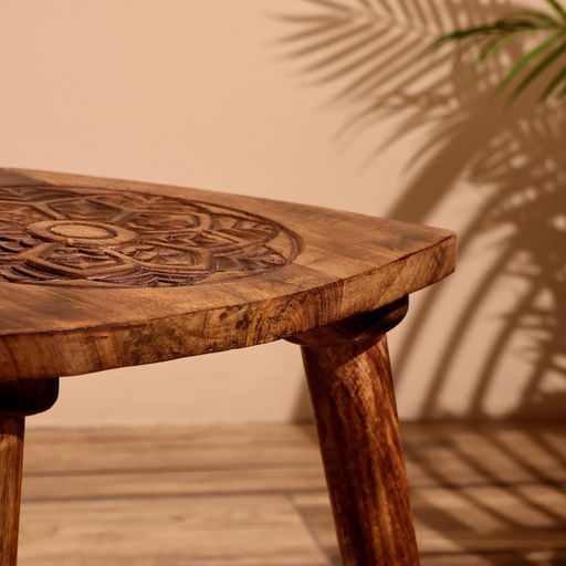 Столик кофейный, 38×38×45 см, манговое дерево