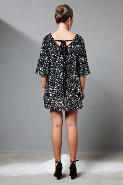 Платье KOKOdea 8.63-Р черный/серебристый  фото 3