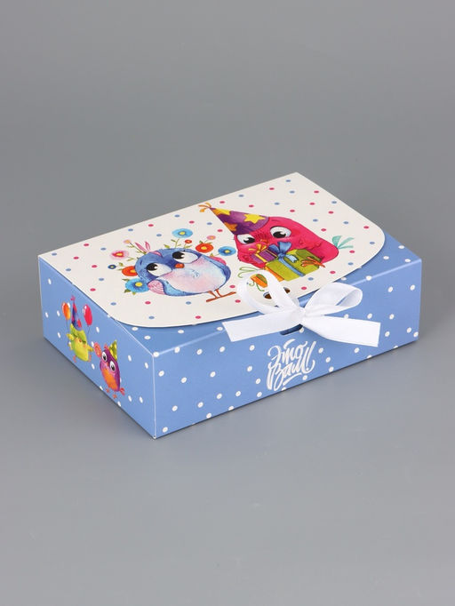 Цена за 5 шт. Подарочная коробка сборная с окном «Сюрприз», 16.5×11, 5×5 см