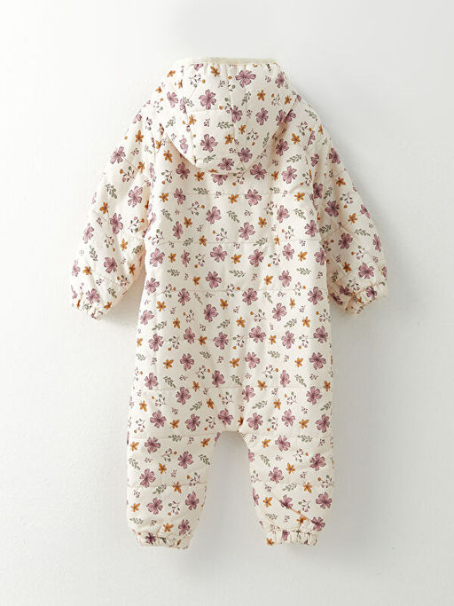 Kap??onlu Uzun Kollu Bask?l? K?z Bebek Astronot Mont - Waikiki фото 2