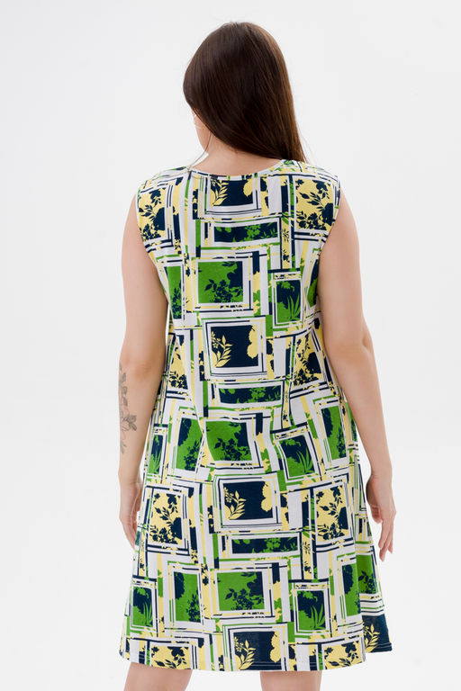 Платье женское из кулирки Кэтрин цитрусовый микс - Амадэль фото 25