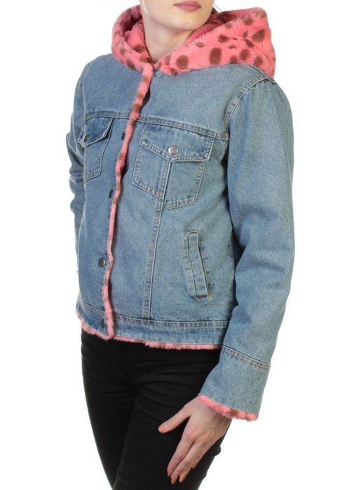 000 BLUE/CRIMSON Куртка джинсовая с плюшем Misifeer - Fashion фото 3
