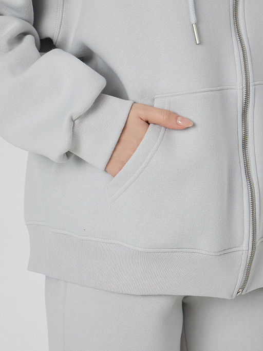 Толстовка женская серая на молнии - Mark formelle фото 5