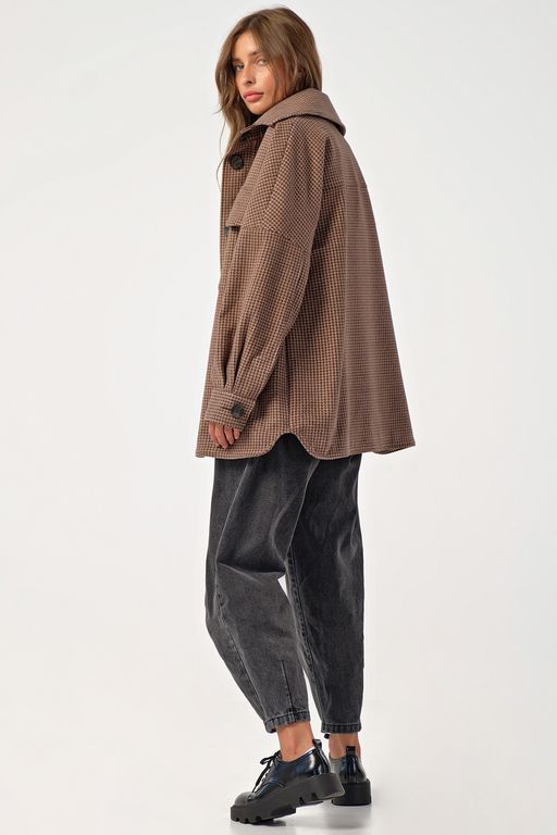 Пальто-рубашка укороченное - Fly фото 6