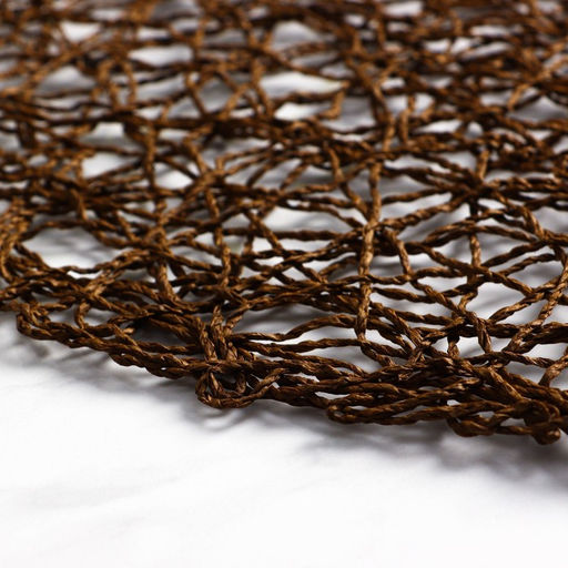 Набор салфеток сервировочных на стол Доляна Одуванчик, 4 шт, d=38 см, цвет коричневый  фото 11