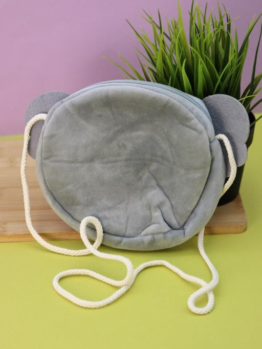 Сумочка плюшевая "Koala", grey (16*14 см)