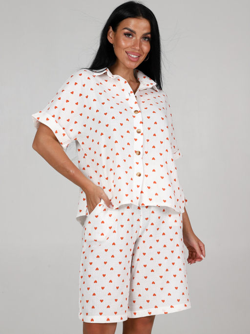 578 ПИЖАМА (ШОРТЫ) (Сердечки) - А-дина фото 3