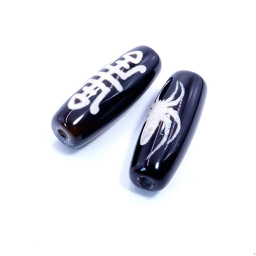 Бусина Дзи уп-2шт Скарабей символизирует мощную защиту и процветание дома