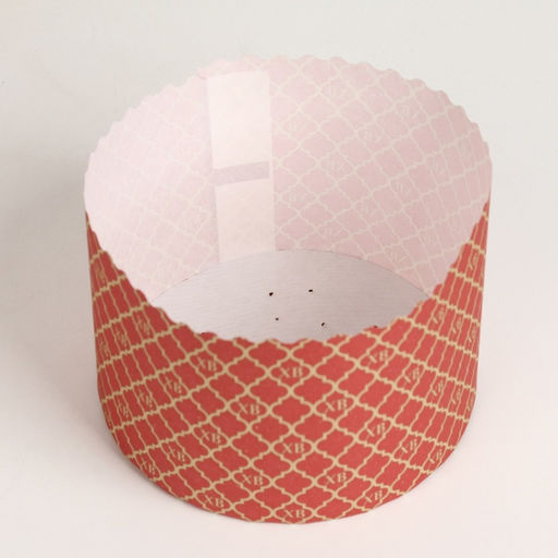 Цена за 1400 шт. Форма для выпечки кулича бумажная Деко-про «ХВ Красная», одноразовая, 13.4×9 см, красная