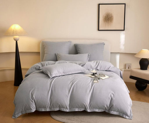 КПБ Mency Winni Бархатный Сатин на резинке по кругу MENBSR04 Евро