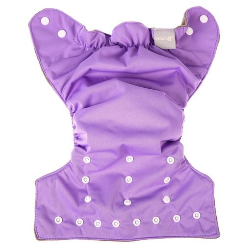 Трусики-подгузник, многоразовый, угольно-бамбуковая ткань, цвет фиолетовый, от 0-36 мес. - Крошка я фото 8