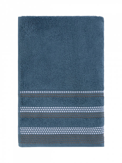 Полотенце махровое 70x140 темно-синий махровая ткань - Lucky фото 3