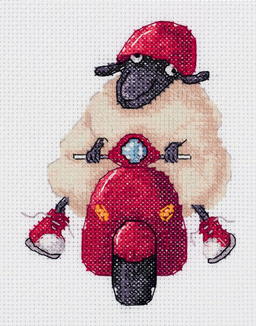 Klart набор для вышивания 8-538 Я уже выехал! 12 х 15.5 см