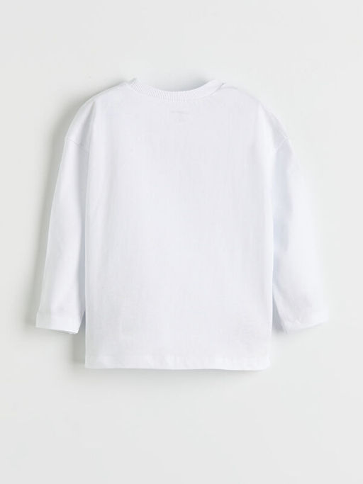 Bisiklet Yaka Bask?l? Erkek ?ocuk Ti??rt