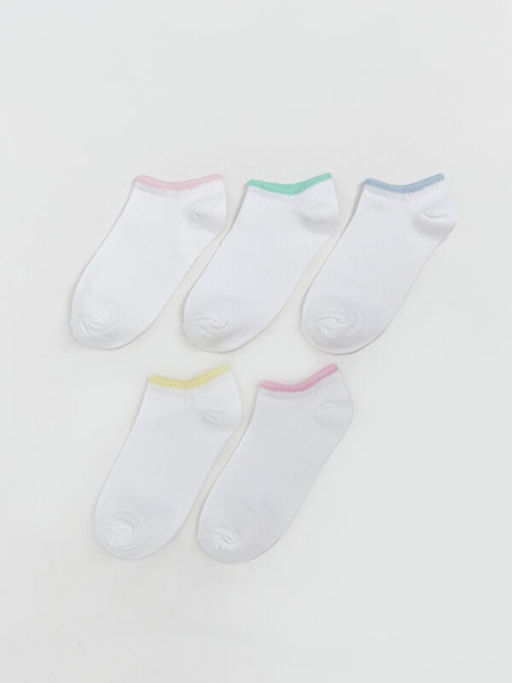 Basic K?z ?ocuk Patik ?orap 5li - Waikiki фото 4