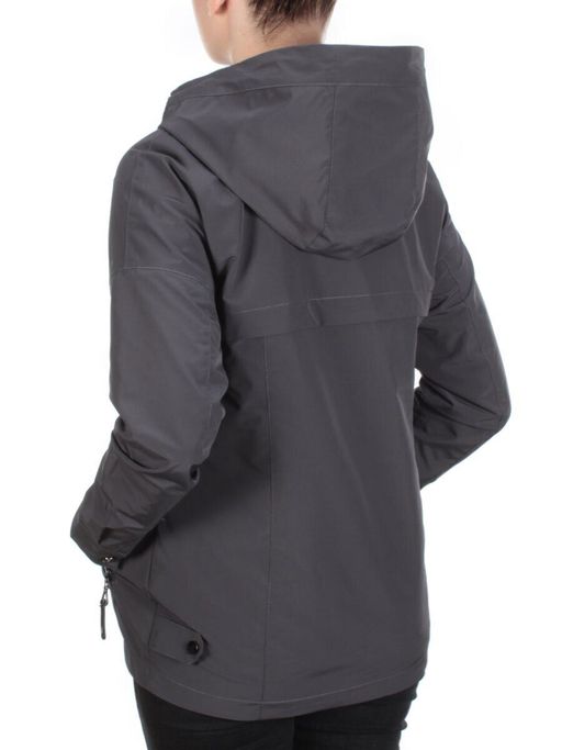FY-229 DARK GRAY Ветровка женская АЛИСА (65% хлопок, 35% полиэстер) - Фабричный китай фото 4