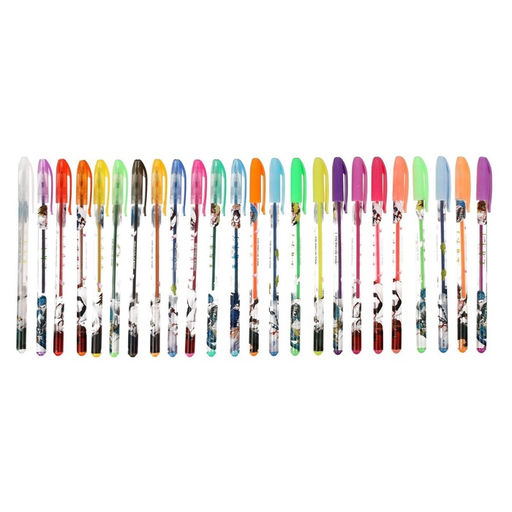 Набор гелевых ручек, 24 цвета, металлик, корпус с рисунком, в блистере на кнопке - Calligrata фото 7