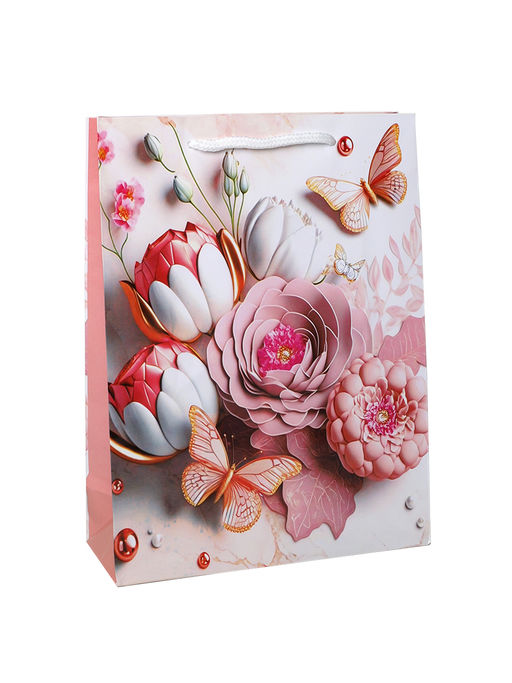 Цена за 12 шт. Пакет подарочный 18х24х7см / 466S /уп 12/1500/микс/128г/м2 - Галеонтрейд фото 5
