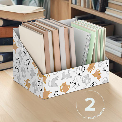 VAL OF-BC-2Rmono Коробка-органайзер для хранения, 30*23*20 см, набор 2 шт., моно, OPUS ROMANO FLORA, шт - Valiant фото 2