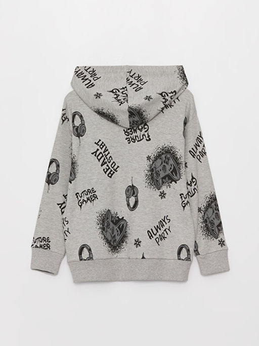 Rahat Kal?p Kap??onlu Bask?l? Erkek ?ocuk Ti??rt