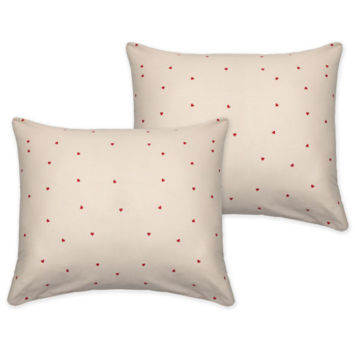 Набор наволочек 50х70 Чистый хлопок, поплин, 100% хлопок, пл. 118 гр./кв. м., Сердечки ВБ - Традиция фото 4