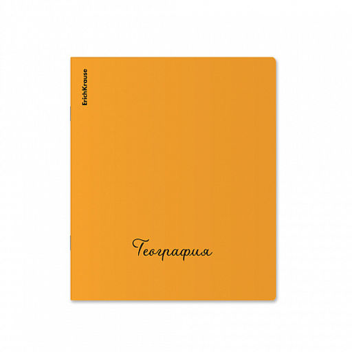 Цена за 6 шт. Тетрадь общая ученическая с пластиковой обложкой на скобе ErichKrause Neon ассорти, География, 48 листов, клетка  фото 3