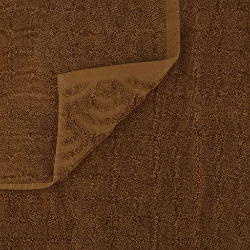 Полотенце махровое "Волна" 80х160см, хлопок 100%, горчичный (Китай)