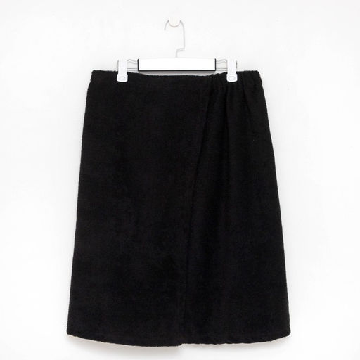 Набор для сауны Экономь и Я:полотенце-парео 68*150см + чалма, цв.черный, 100%хл, 320 г/м2  фото 4