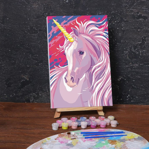 Картина по номерам на холсте с подрамником Единорог 20х30 см - Школа талантов фото 3