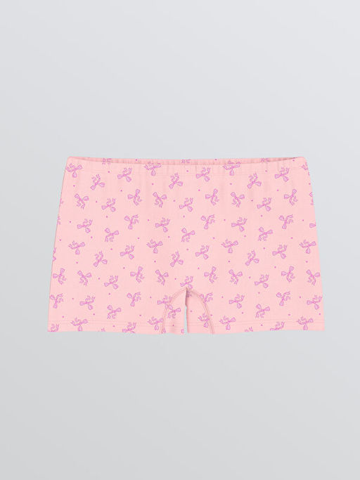 Fiyonk Bask?l? K?z ?ocuk Boxer K?lot