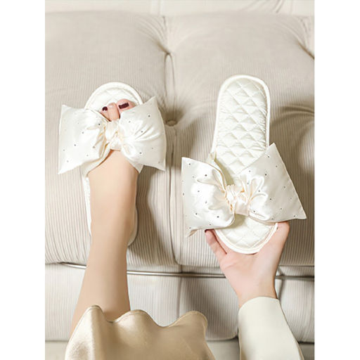 Тапочки Блеск белые H400/1 - Halluci фото 3