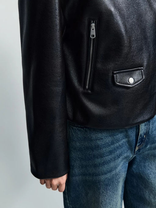 Куртка-косуха из искусственной кожи / Zarina