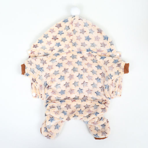 Комбинезон Звёзды с капюшоном, размер 2XL (ДС 45 см, ОШ 45 см, ОГ 55 см), бежевый - Simaland фото 10