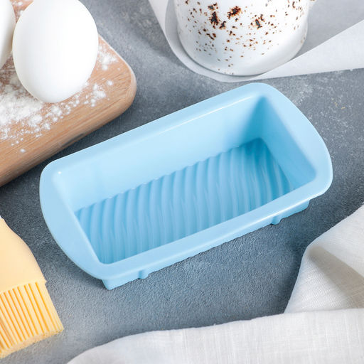 Форма силиконовая для выпечки Доляна «Хлеб. Полосы», 14×8×3 см, цвет МИКС