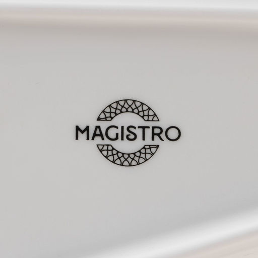 Блюдо для подачи Magistro Crotone, 33.4×15.8×2.5 см, фарфор, белое