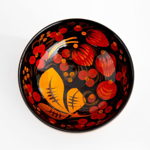 Розетка дерево хохлома, 10×4 см