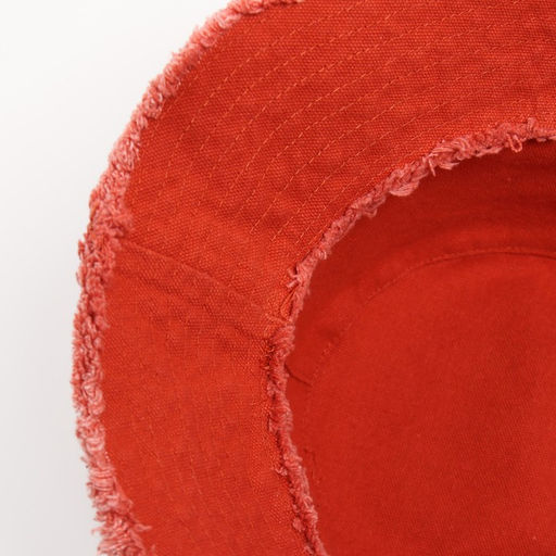 Панама женская джинсовая MINAKU с необработанными краями, оранжевая, размер 56-58