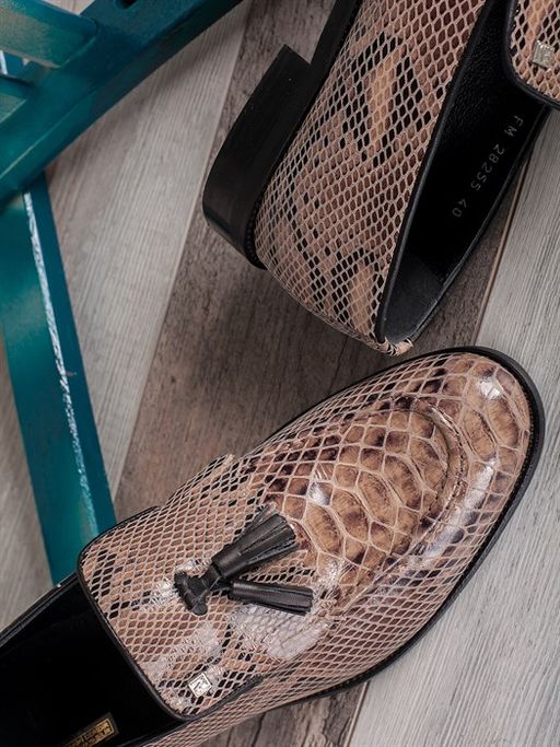 Лоферы мужские стильные легкие из натуральной кожи 28255-00 Бежевый - Piniolo фото 5