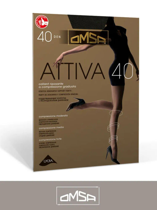 (Omsa) Attiva 40 (ЧЗ) caramello  фото 12