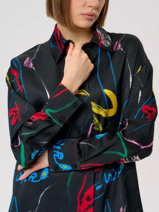 Рубашка женская 12421-33045 multicolor - Eleganzza фото 9