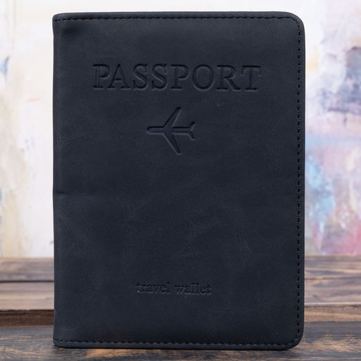 Обложка для паспорта 
 08.A-034_Travel-wallet-1999-01-черный